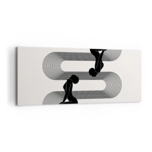 Bild auf Leinwand - Leinwandbild - Sinnliche Symmetrie - 100x40 cm