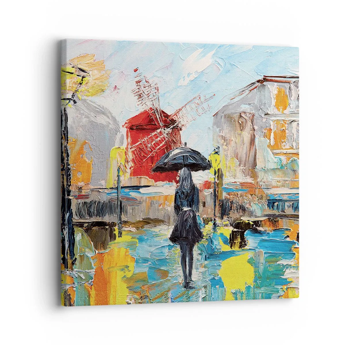 Bild auf Leinwand - Leinwandbild - Pariser Legenden - 30x30 cm