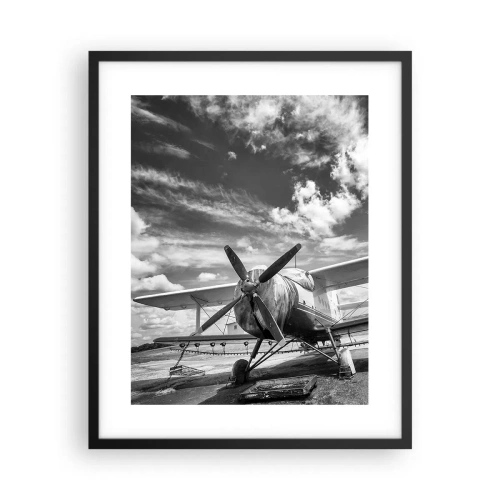 Poster in einem schwarzem Rahmen - Ich kann es kaum erwarten! - 40x50 cm