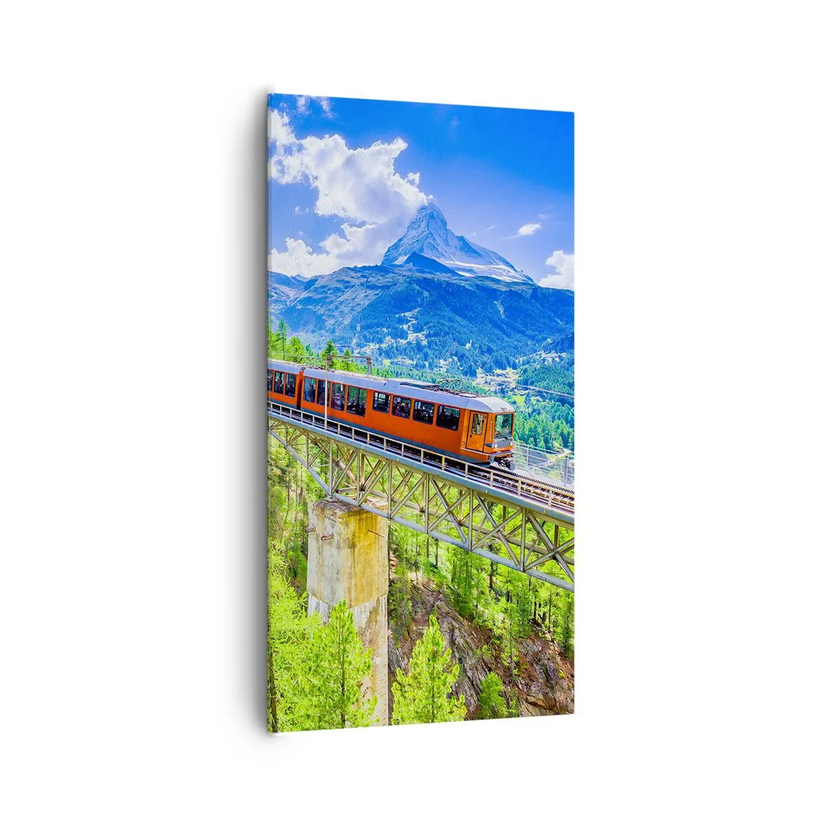 Bild auf Leinwand - Leinwandbild - Jetzt sind Alpen dran - 65x120 cm