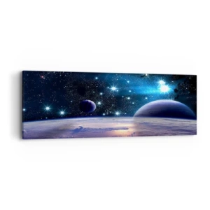 Bild auf Leinwand - Leinwandbild - Noch allein? - 90x30 cm