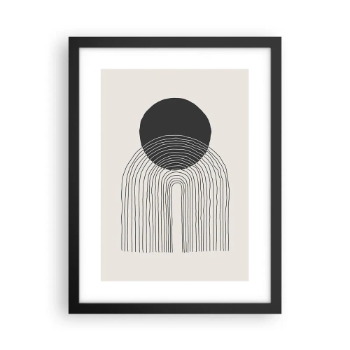 Poster in einem schwarzem Rahmen - Zittern und Vertrauen - 30x40 cm