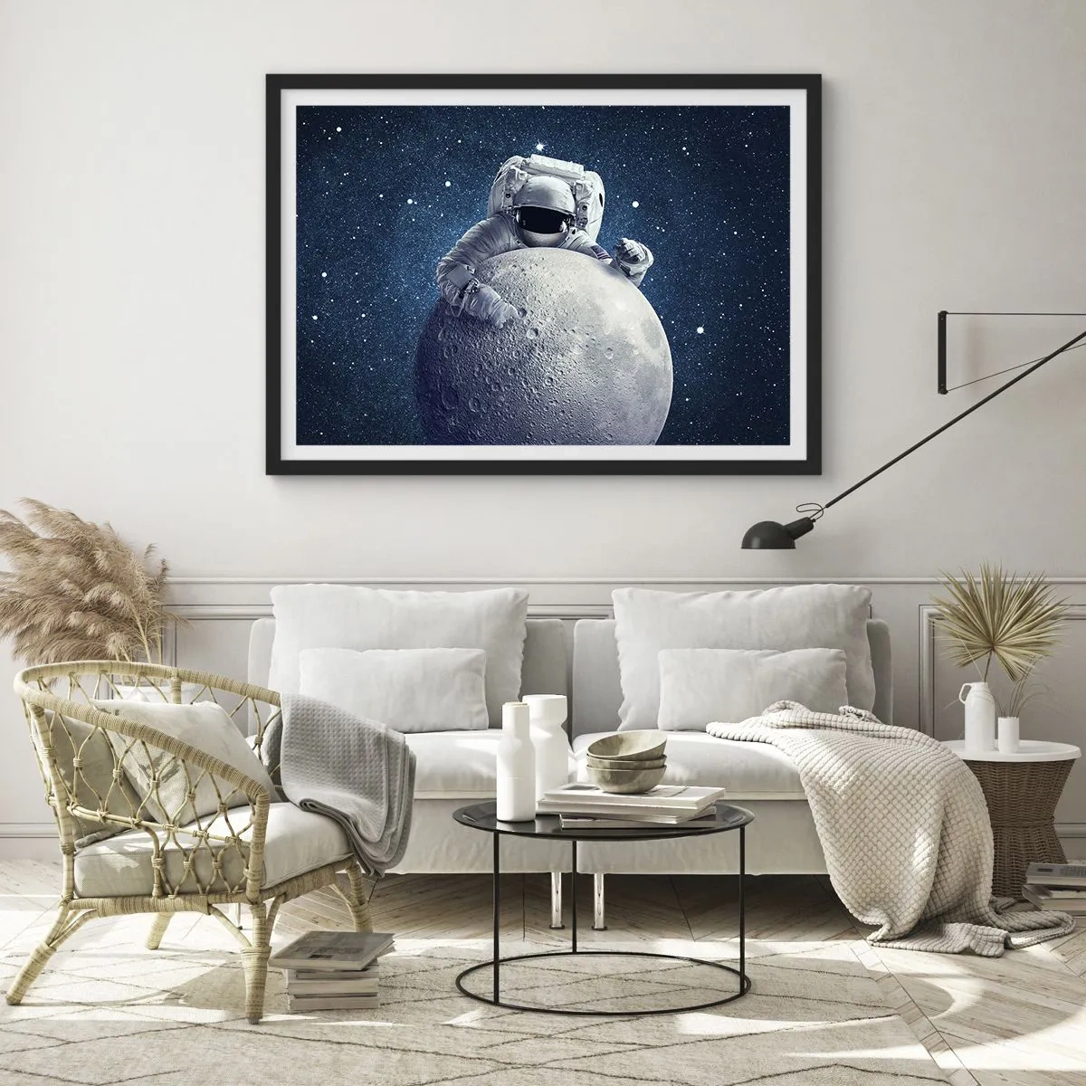 Poster in einem schwarzem Rahmen - Weltraumjoker - 40x30 cm