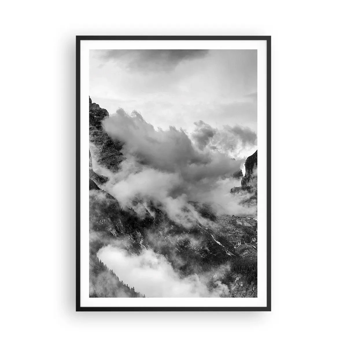 Poster in einem schwarzem Rahmen - Schön und grausam - 70x100 cm