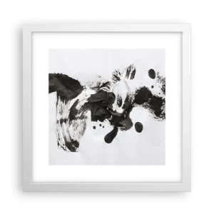 Poster in einem weißen Rahmen - Obwohl das Wahnsinn ist, steckt darin eine Methode? - 30x30 cm
