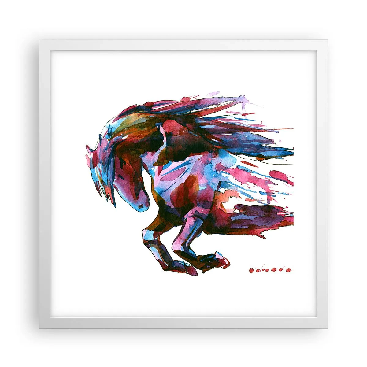 Poster in einem weißen Rahmen - In Verzückung - 40x40 cm