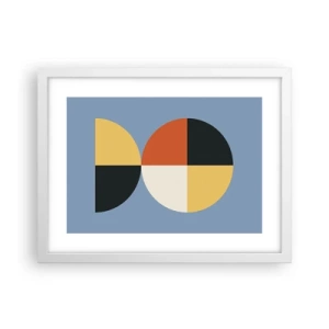 Poster in einem weißen Rahmen - Beobachte und zähle - 40x30 cm