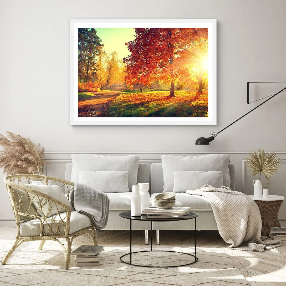 Poster in einem weißen Rahmen - Unhöflich ist schön - 50x40 cm