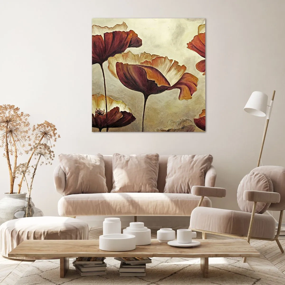 Bild auf Leinwand - Leinwandbild - Weideland - 60x60 cm