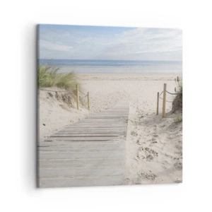 Bild auf Leinwand - Leinwandbild - Bis zum Horizont - 50x50 cm