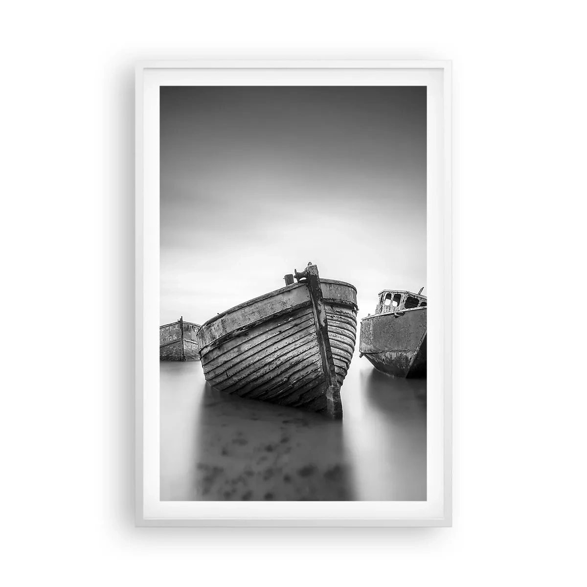 Poster in einem weißen Rahmen - Nur Erinnerungen ... - 61x91 cm