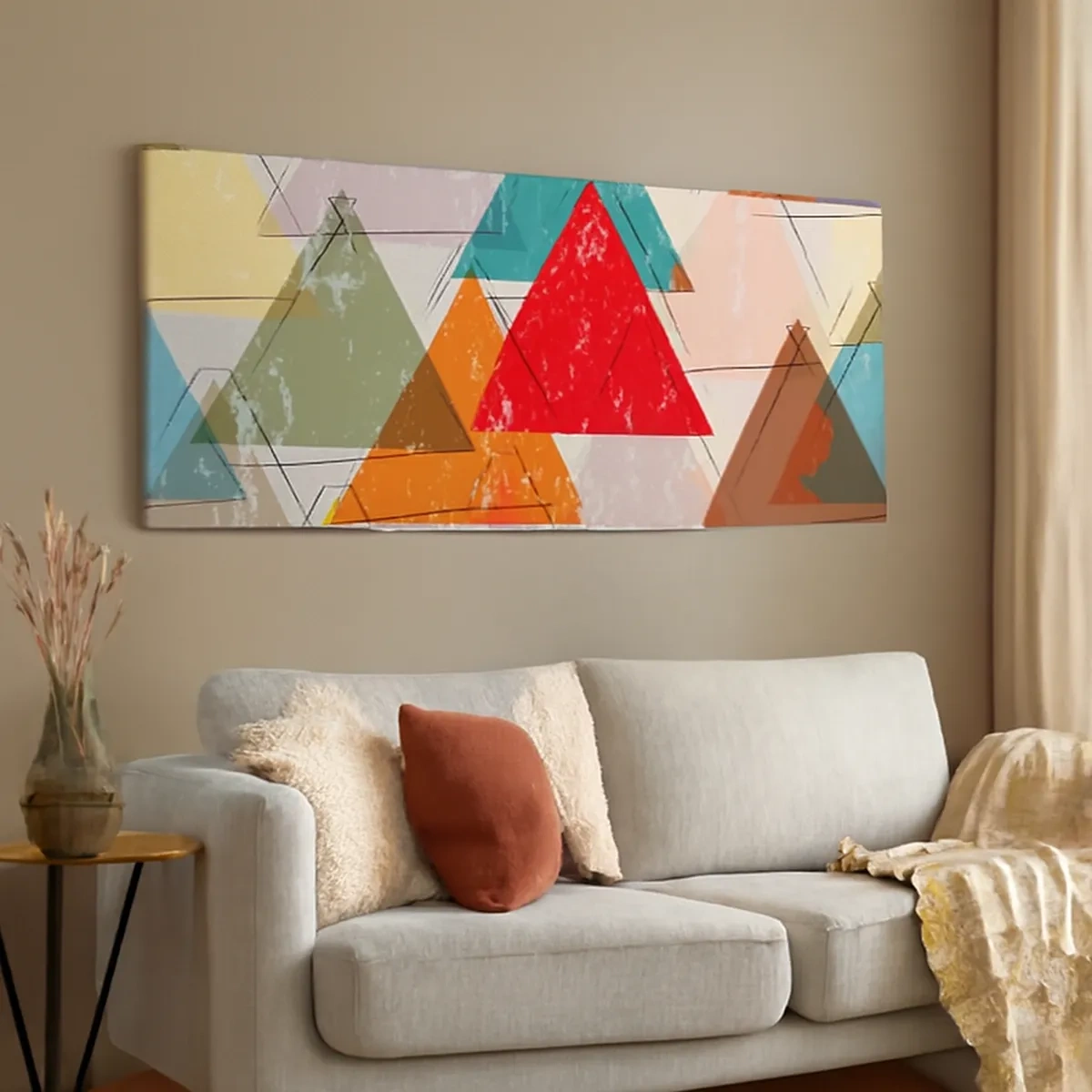 Bild auf Leinwand - Leinwandbild - Drei mal drei - 30x30 cm