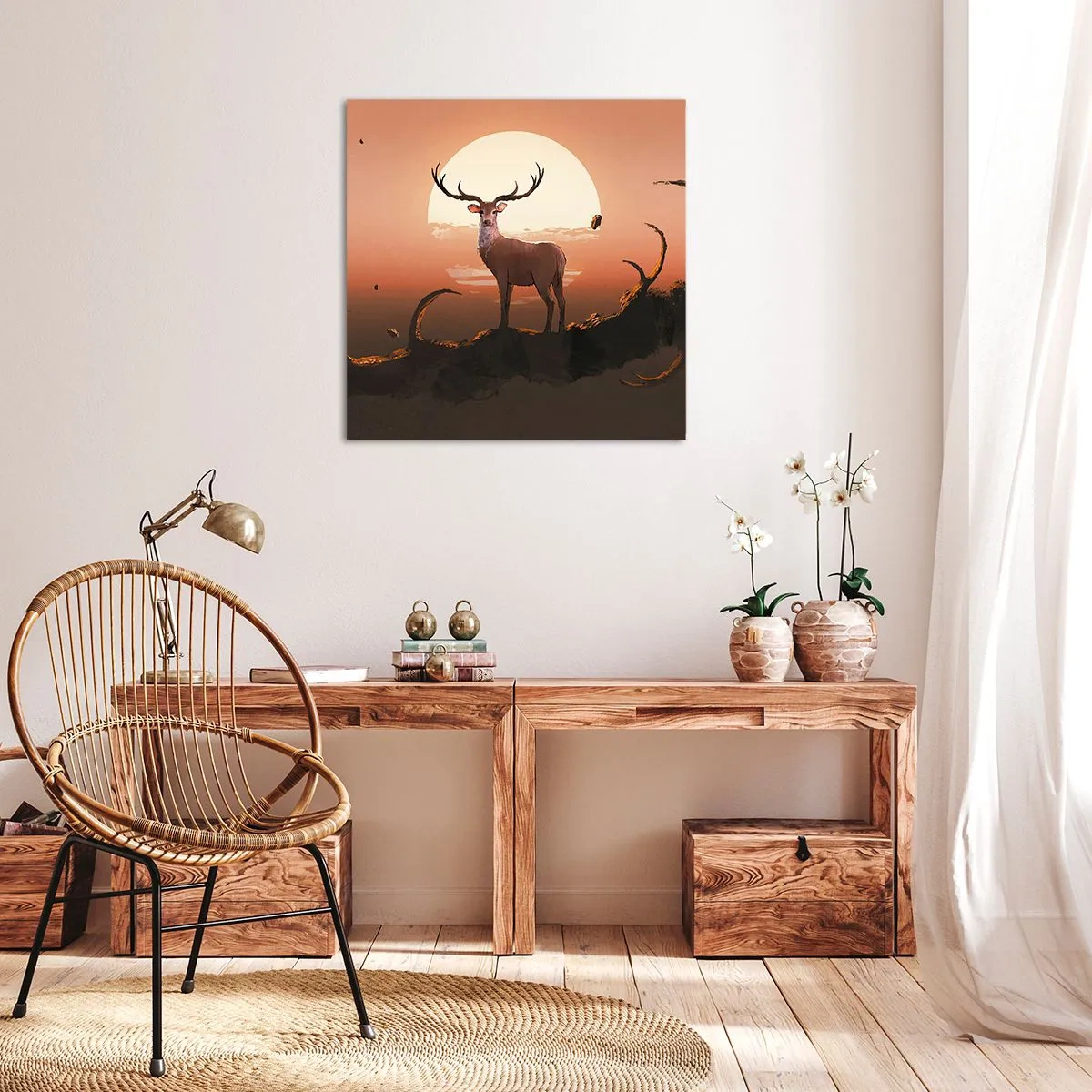 Bild auf Leinwand - Leinwandbild - Diese Nacht ist anders als jede andere - 60x60 cm