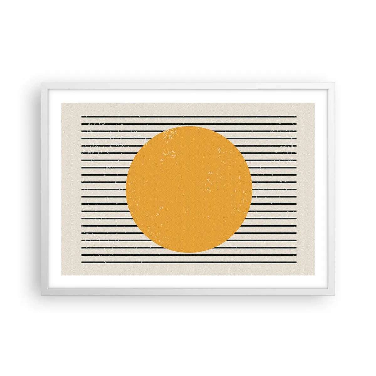 Poster in einem weißen Rahmen - Die Kraft der Einfachheit - 70x50 cm