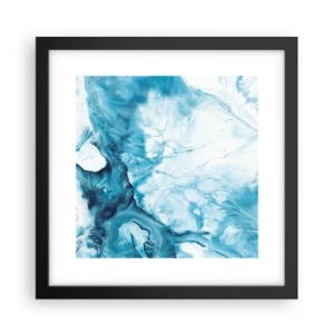 Poster in einem schwarzem Rahmen - Blaues Konzert - 30x30 cm