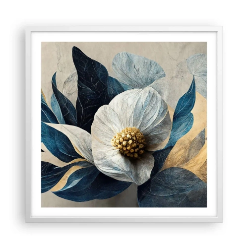 Poster in einem weißen Rahmen - Er hat ein Herz aus Gold - 60x60 cm