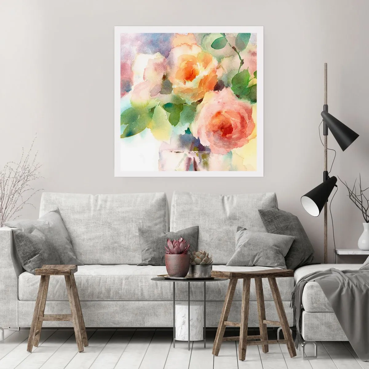 Poster - Zart wie Aquarell - 50x50 cm