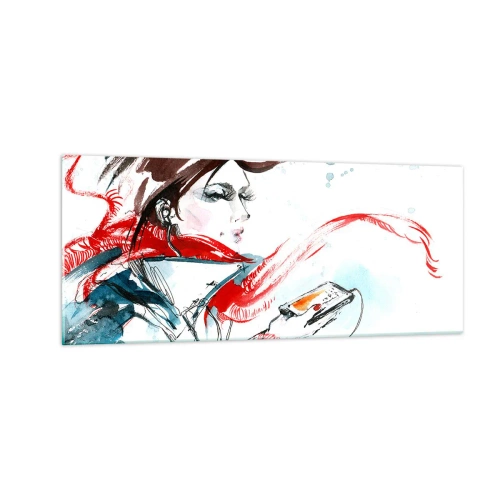 Glasbild - Bild auf glas - Mit mir stimmt was nicht - 100x40 cm