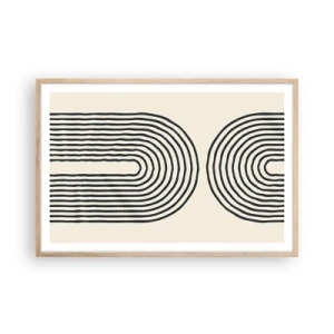 Poster in einem Rahmen aus heller Eiche - In einem Moment ... - 91x61 cm