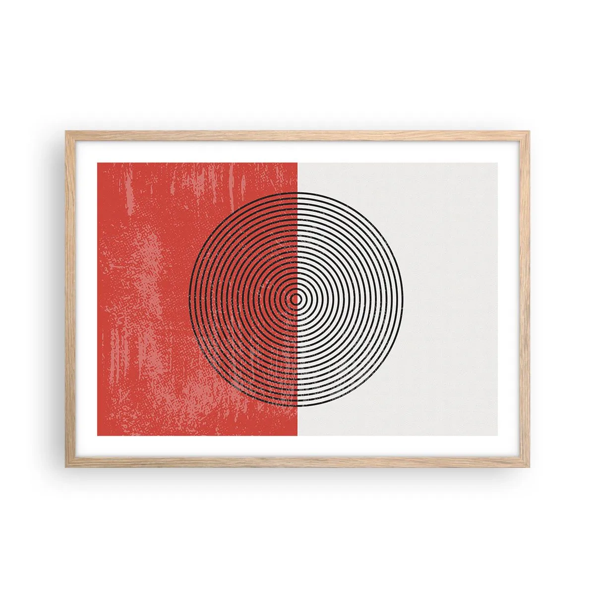 Poster in einem Rahmen aus heller Eiche - Auf den Punkt gebracht - 70x50 cm