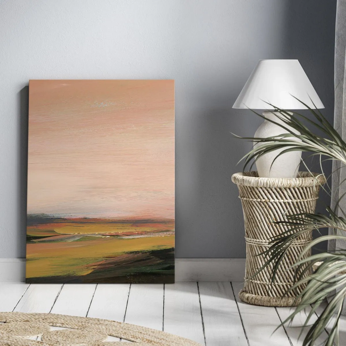 Bild auf Leinwand - Leinwandbild - In Rosatönen - 55x100 cm