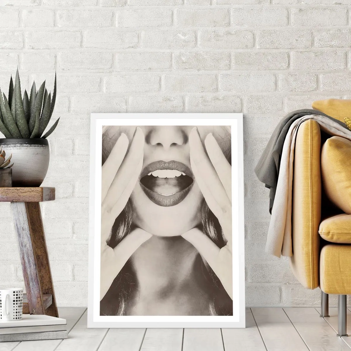 Poster in einem weißen Rahmen - Ich komme schon! - 61x91 cm