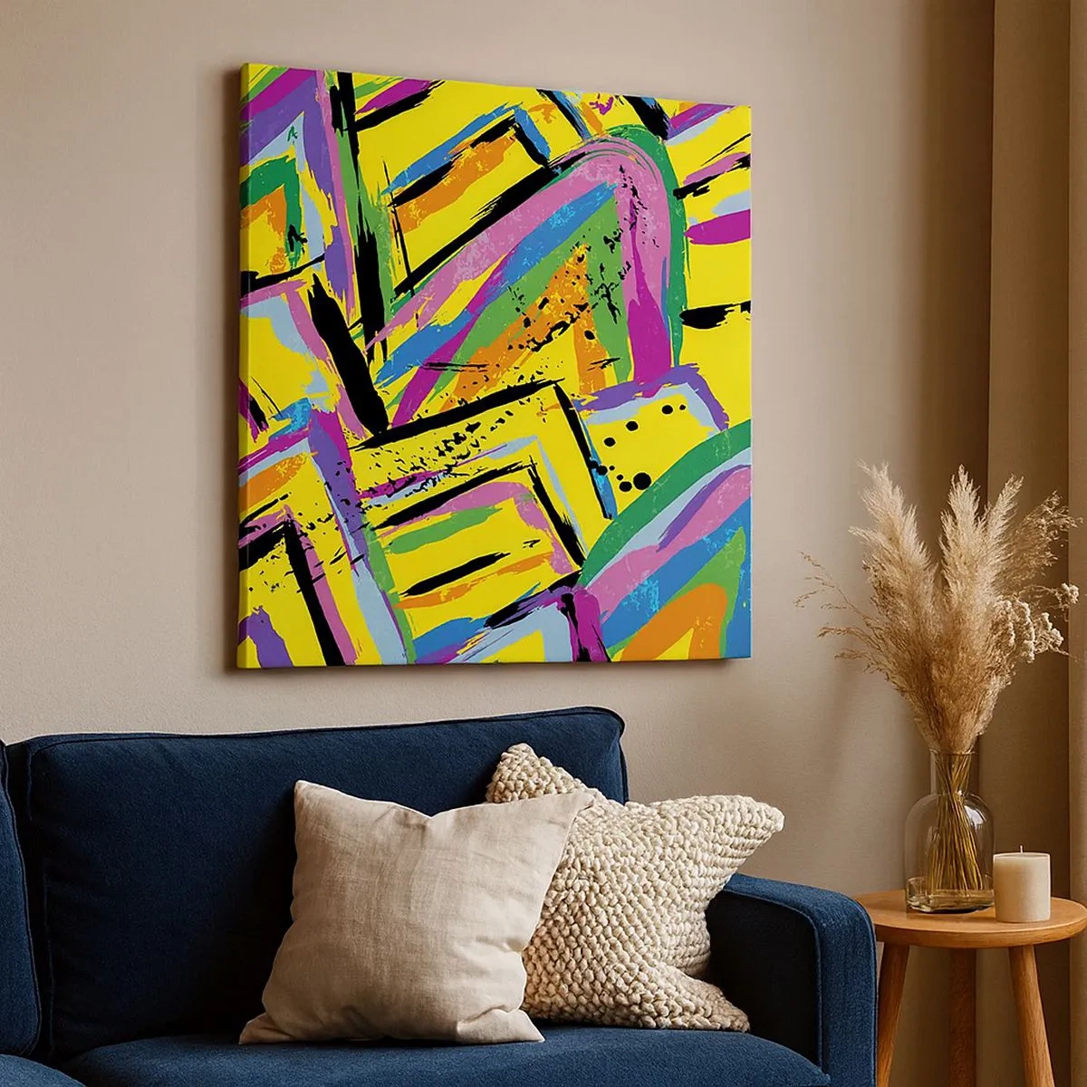 Bild auf Leinwand - Leinwandbild - Bis sie vor Freude schreit - 30x30 cm