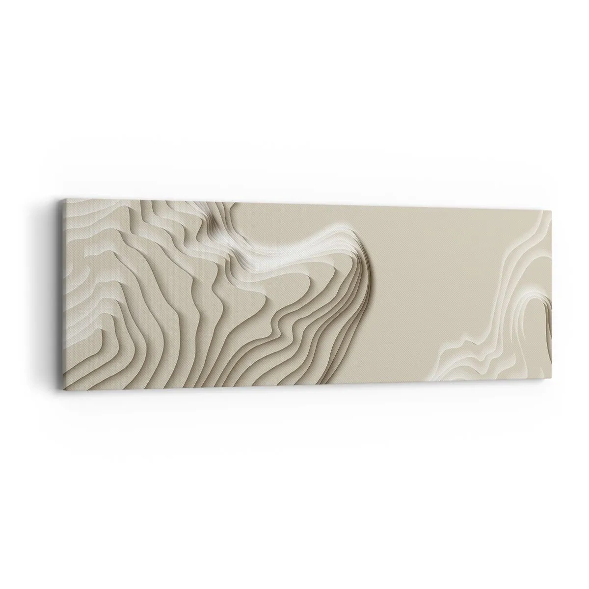 Bild auf Leinwand - Leinwandbild - Topographie der Kunst - 90x30 cm