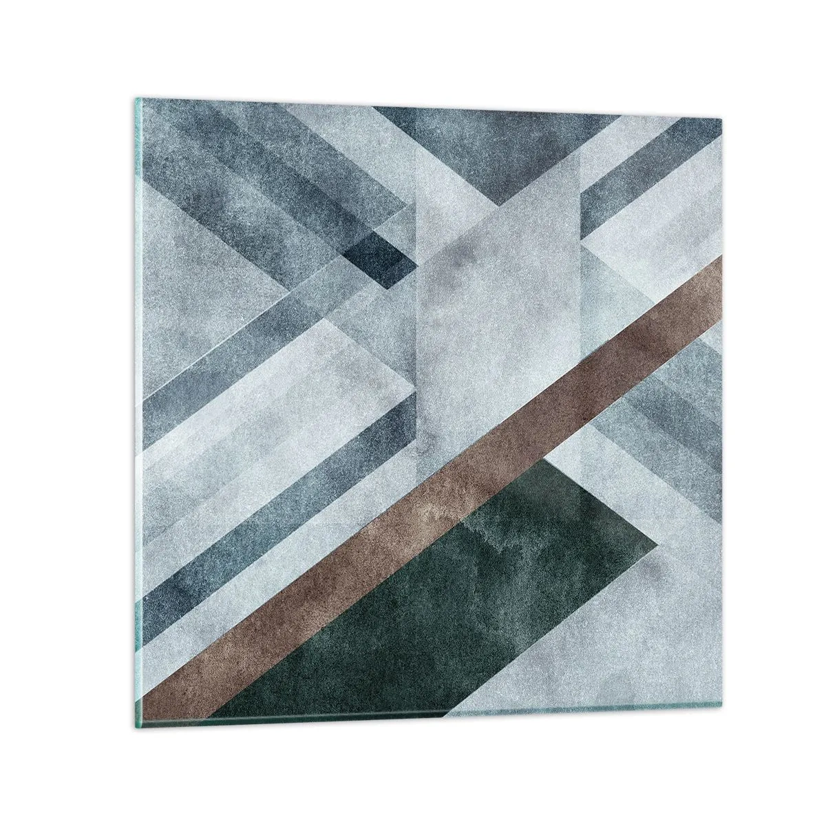 Glasbild - Bild auf glas - Anspruchsvolle Eleganz der Geometrie - 40x40 cm