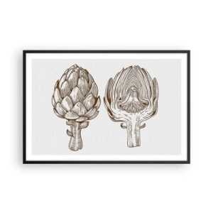 Poster in einem schwarzem Rahmen - Anatomie-Lektion - 91x61 cm