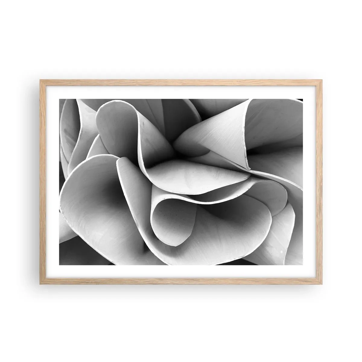 Poster in einem Rahmen aus heller Eiche - Es passiert im Weltraum - 70x50 cm