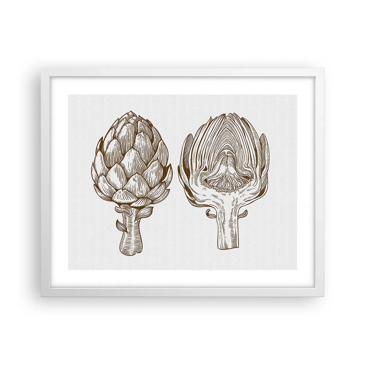 Poster in einem weißen Rahmen - Anatomie-Lektion - 50x40 cm
