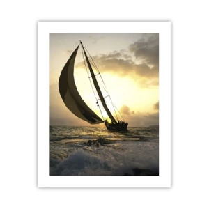 Poster - Mit dem Wind und gegen den Wind - 40x50 cm