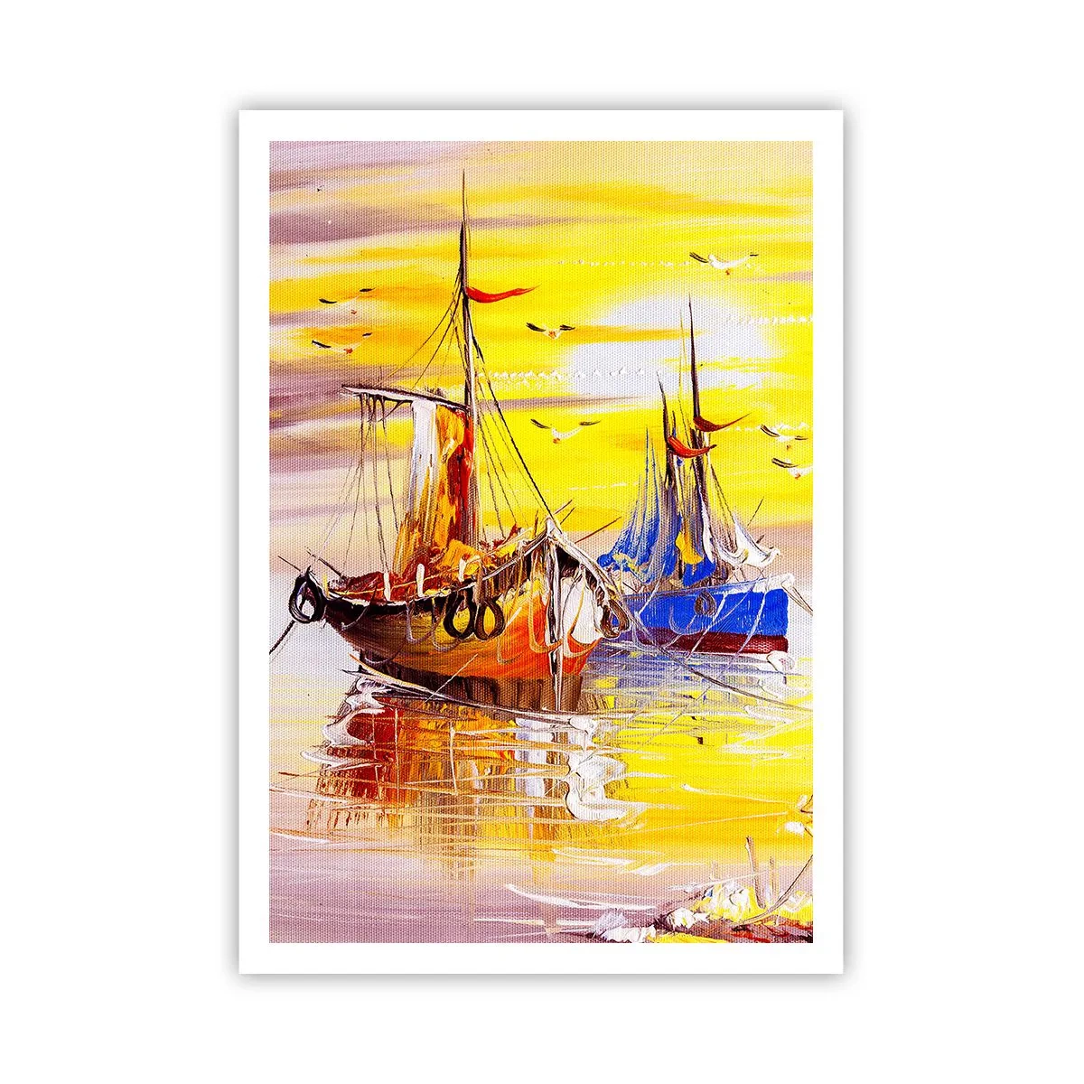Poster - Eine wohlverdiente Pause im Hafen - 70x100 cm