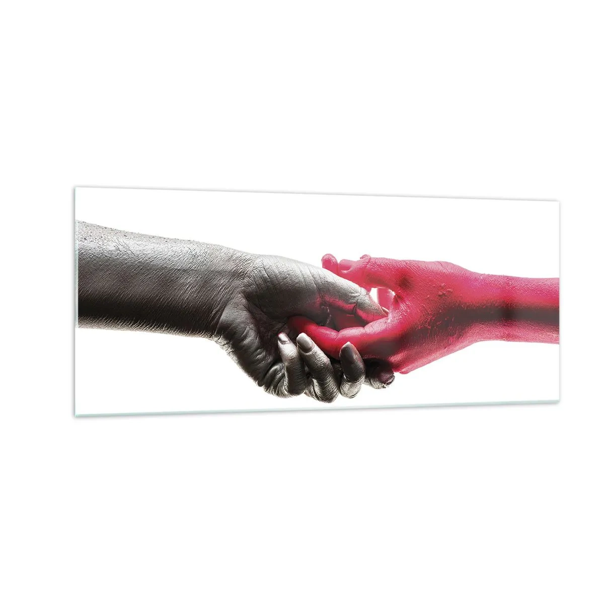 Glasbild - Bild auf glas - Gemeinsam, obwohl anders - 100x40 cm