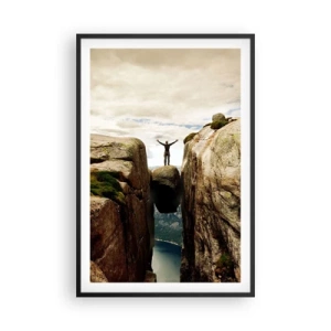 Poster in einem schwarzem Rahmen - Wie geht's mir?! - 61x91 cm