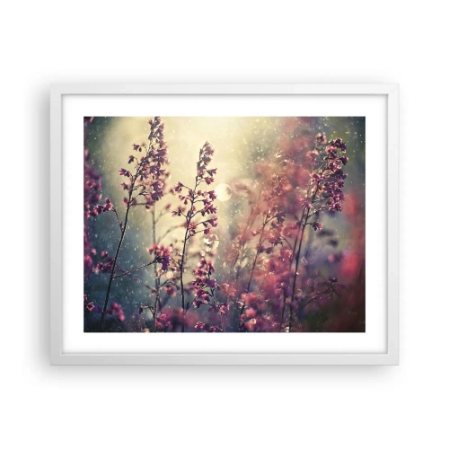 Poster in einem weißen Rahmen - Geheimnisvoller Garten - 50x40 cm
