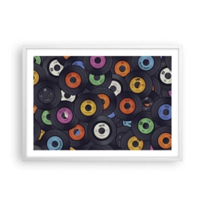 Poster in einem weißen Rahmen - Farben der Klassiker - 70x50 cm
