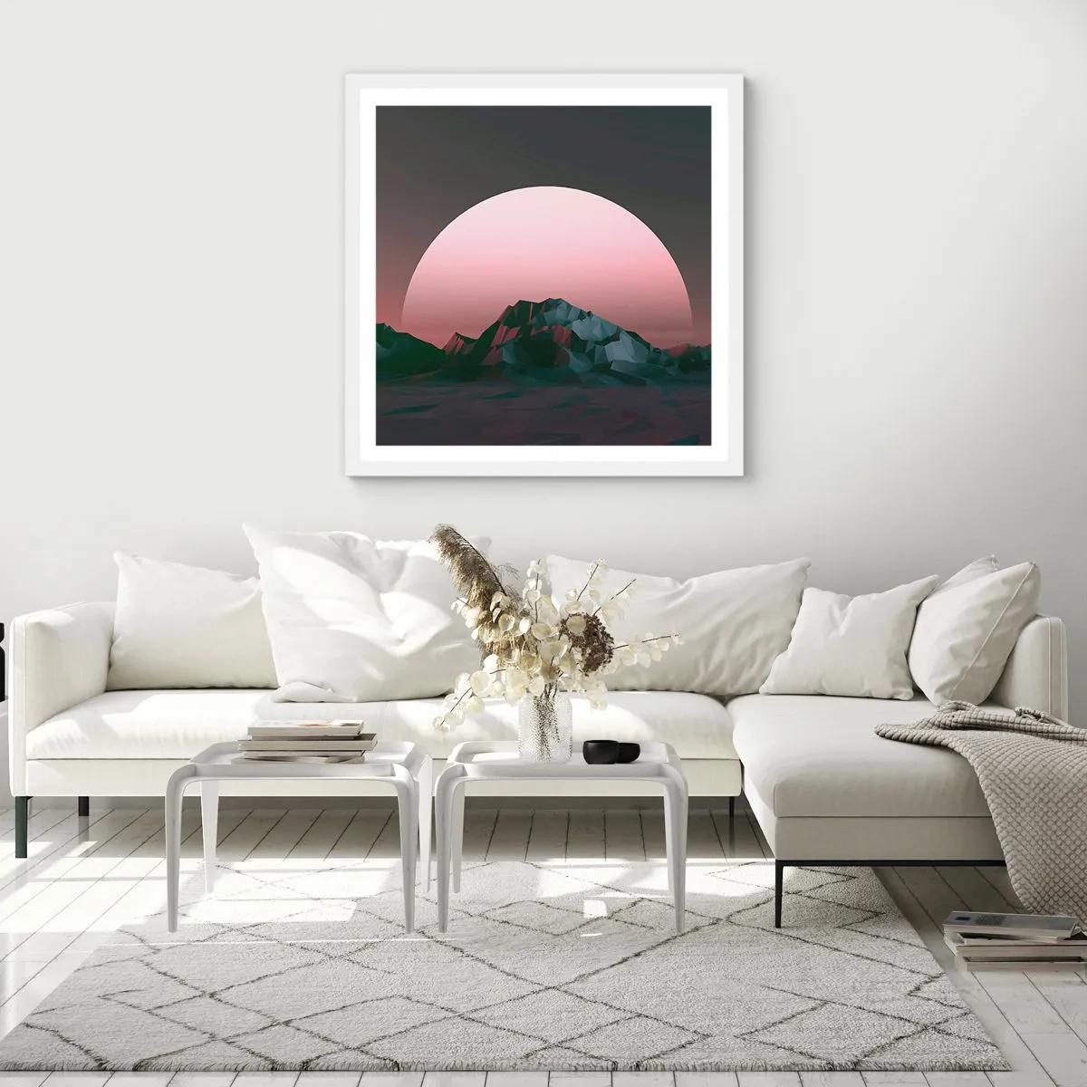 Poster in einem weißen Rahmen - In einer Nachbargalaxie - 30x30 cm