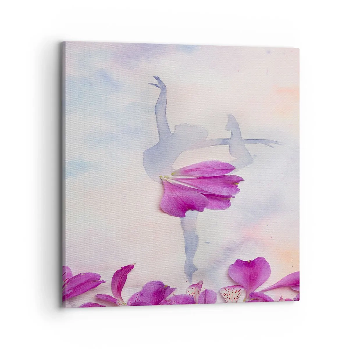 Bild auf Leinwand - Leinwandbild - Zart wie eine Blume - 70x70 cm