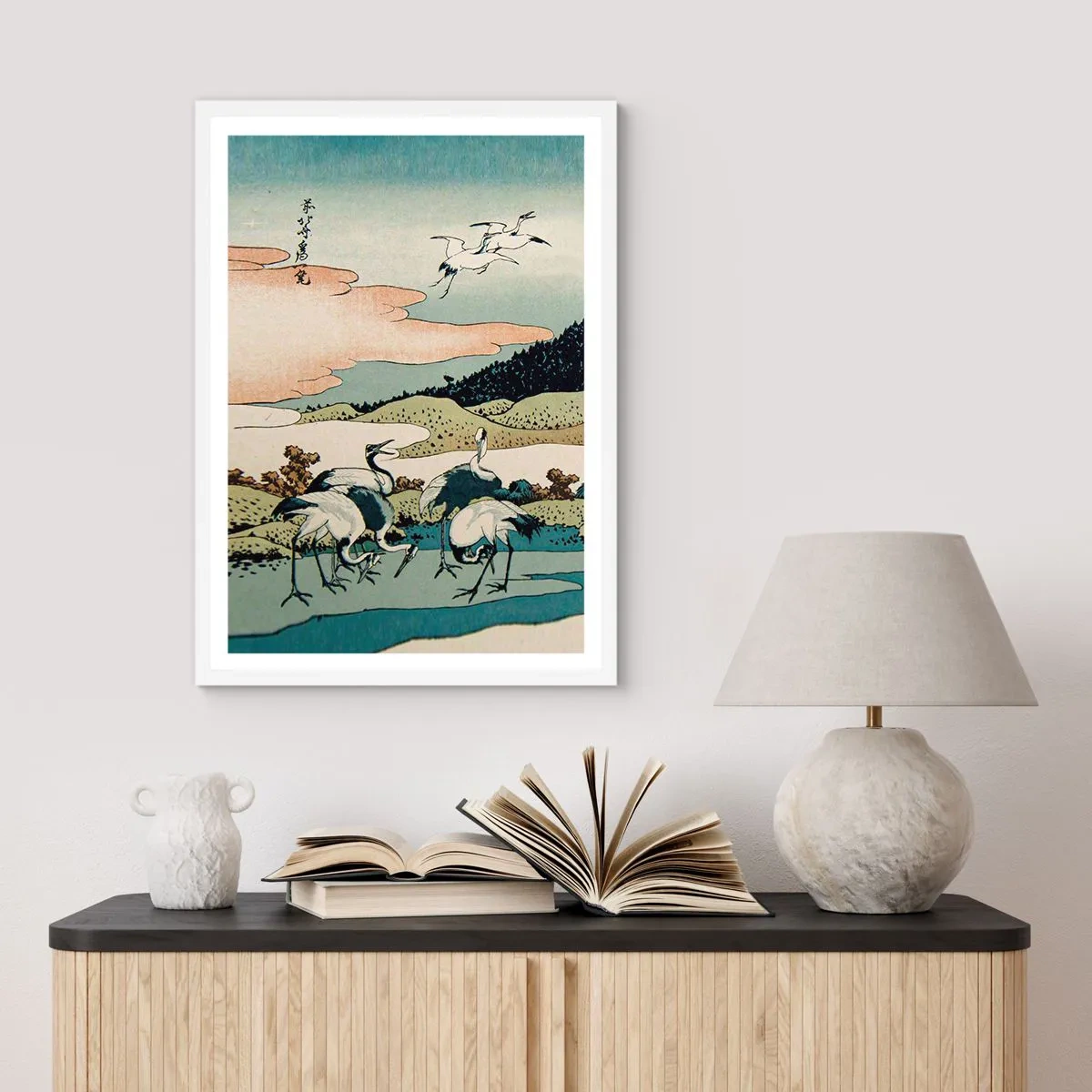 Poster in einem weißen Rahmen - Im japanischen Geist - 70x100 cm