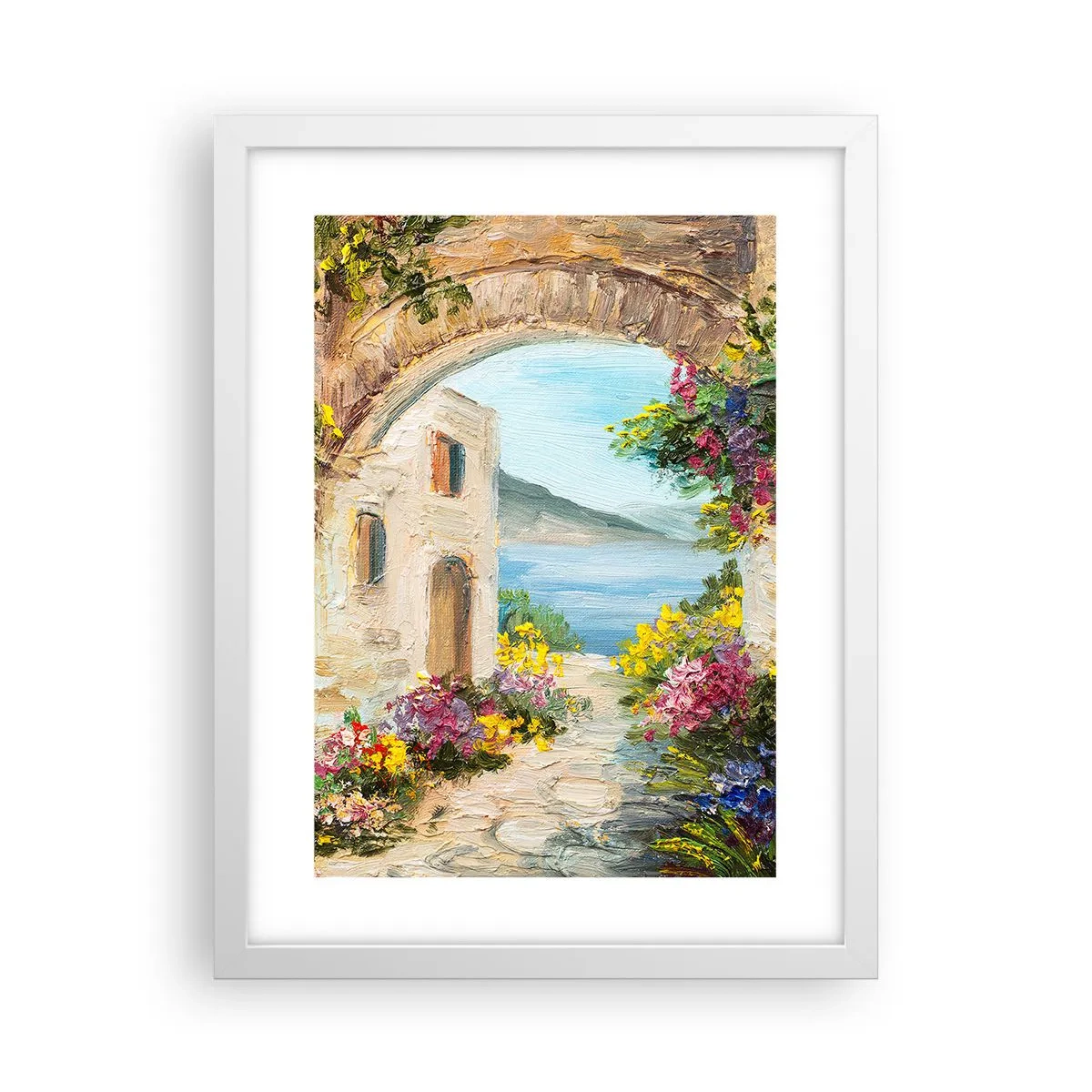 Poster in einem weißen Rahmen - Charme einer Küstenprovinz - 30x40 cm