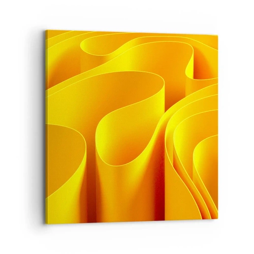 Bild auf Leinwand - Leinwandbild - Wie Sonnenwellen - 70x70 cm