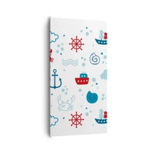 Bild auf Leinwand - Leinwandbild - Märchen vom Meer - 65x120 cm