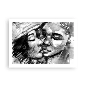 Poster - Zärtlicher Moment - 70x50 cm