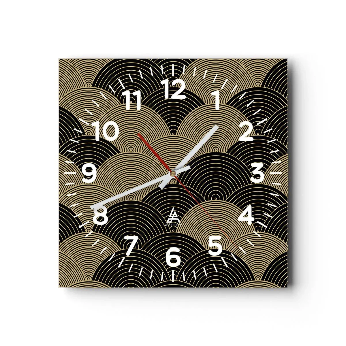 Wanduhr - Glasuhr - Einheit in der Vielfalt - 40x40 cm
