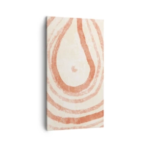 Bild auf Leinwand - Leinwandbild - Korallenkreise – Komposition - 45x80 cm