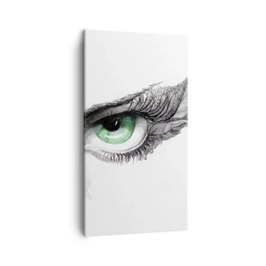 Bild auf Leinwand - Leinwandbild - Schön und bereit zum Angriff - 45x80 cm