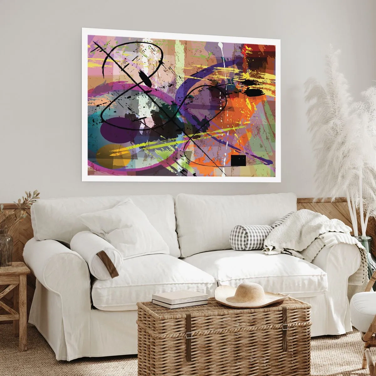 Poster - Du kannst geradeaus oder umhergehen - 91x61 cm