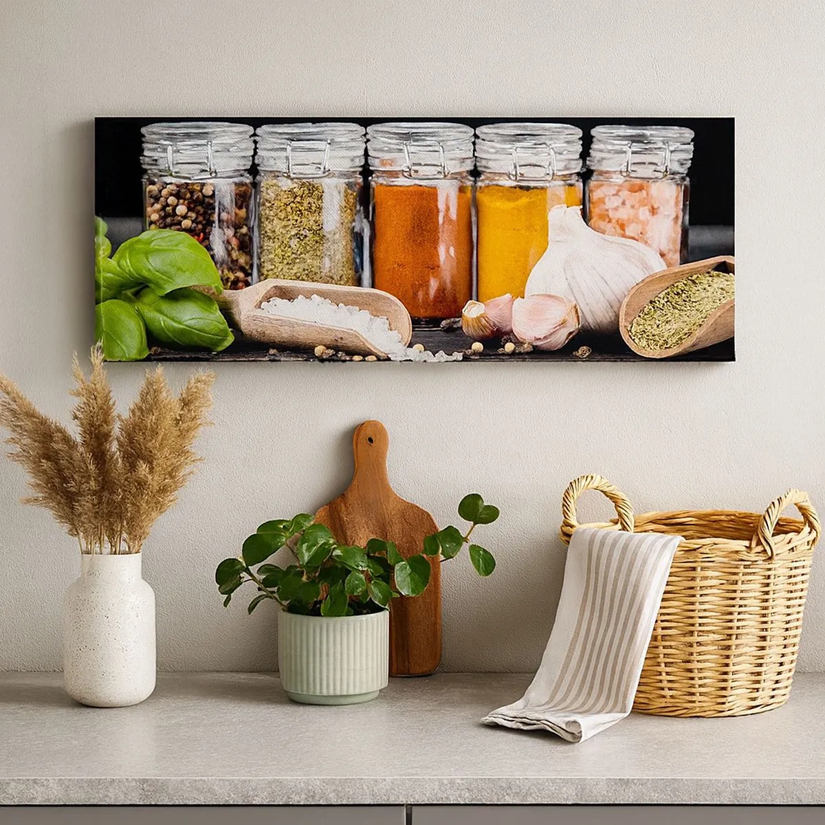 Bild auf Leinwand - Leinwandbild - Für einen Geschmack des Lebens - 100x40 cm